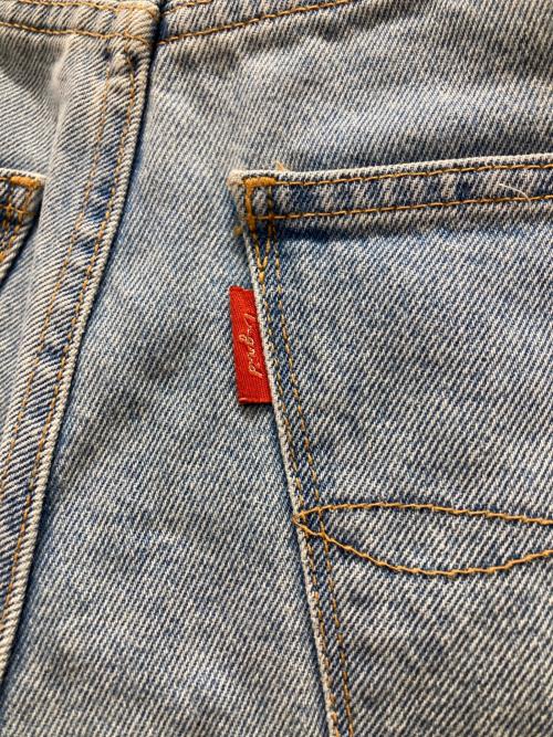 UNGRID（アングリッド）Ungrid (アングリッド) ハイウエストカットデザインルーズデニム インディゴ サイズ:24の古着・服飾アイテム