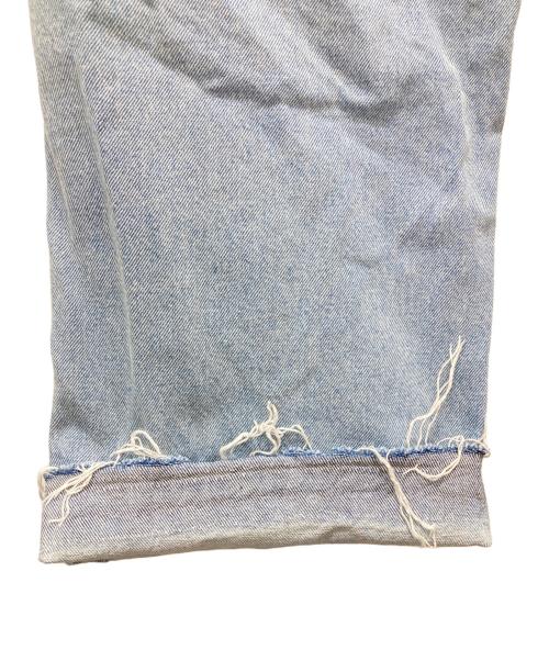 UNGRID（アングリッド）Ungrid (アングリッド) ハイウエストカットデザインルーズデニム インディゴ サイズ:24の古着・服飾アイテム