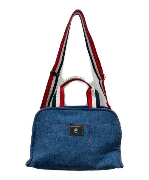 CASTELBAJAC（カステルバジャック）CASTELBAJAC (カステルバジャック) 2WAYショルダーバッグ ネイビーの古着・服飾アイテム