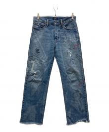 POLO RALPH LAUREN（ポロ・ラルフローレン）の古着「ペイントデニムパンツ」｜インディゴ