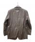 WAVES (ウェーブス) レザーテーラードジャケット ブラウン サイズ:L：7000円