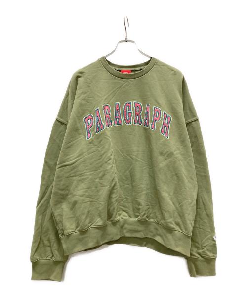 paragraph（パラグラフ）Paragraph (パラグラフ) スウェット カーキ サイズ:Freeの古着・服飾アイテム