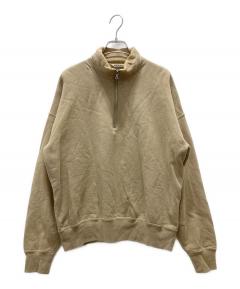 オーラリー AURALEE ハーフジップ ブルゾン A22SP01CV 22AW ORGANIC COTTON VELOUR HALF ZIP BLOUSON (A22SP01CV) | AURALEE
