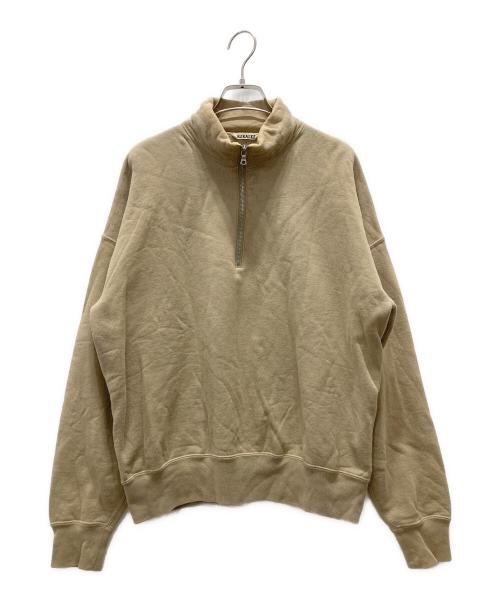 AURALEE（オーラリー）AURALEE (オーラリー) BACK WOOL HALF ZIP P/O ベージュ サイズ:3の古着・服飾アイテム
