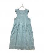 PINK HOUSEピンクハウス）の古着「ノースリーブワンピース」｜スカイブルー