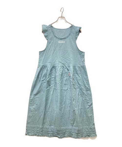 PINK HOUSE（ピンクハウス）PINK HOUSE (ピンクハウス) ノースリーブワンピース スカイブルー サイズ:記載無しの古着・服飾アイテム