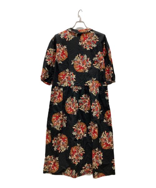 PINK HOUSE（ピンクハウス）PINK HOUSE (ピンクハウス) 花柄ブラウスワンピース ブラック サイズ:記載無しの古着・服飾アイテム