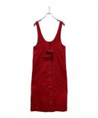 PINK HOUSEピンクハウス）の古着「リボンノースリーブワンピース」｜レッド
