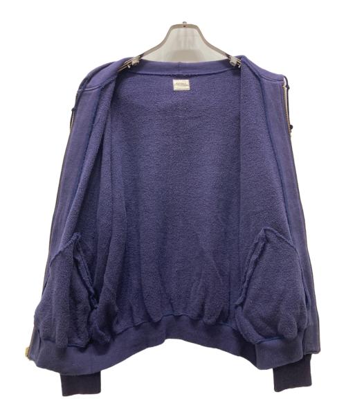 KARL HELMUT（カールヘルム）Karl Helmut (カールヘルム) PINK HOUSE両面ロゴジップパーカー パープル サイズ:Mの古着・服飾アイテム