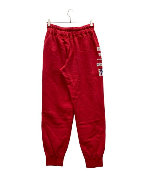 PAPAS（パパス）PAPAS (パパス) ワッペンスウェットパンツ レッド サイズ:Lの古着・服飾アイテム