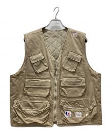 PAPAS（パパス）の古着「フィッシングベスト」｜ベージュ