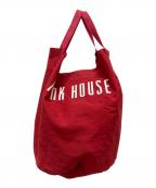 PINK HOUSEピンクハウス）の古着「ロゴトートバッグ」｜レッド