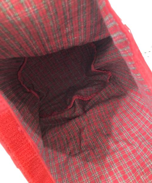 PINK HOUSE（ピンクハウス）PINK HOUSE (ピンクハウス) ロゴトートバッグ レッドの古着・服飾アイテム