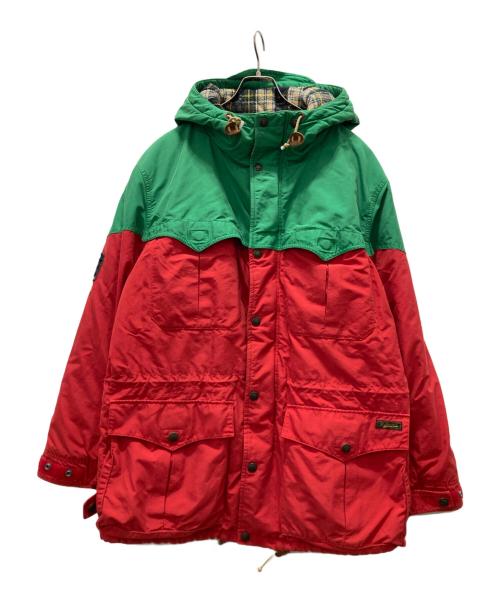 POLO RALPH LAUREN（ポロ・ラルフローレン）POLO RALPH LAUREN (ポロ・ラルフローレン) マウンテンパーカー グリーン×レッド サイズ:XXLの古着・服飾アイテム