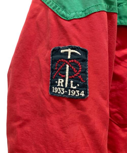 POLO RALPH LAUREN（ポロ・ラルフローレン）POLO RALPH LAUREN (ポロ・ラルフローレン) マウンテンパーカー グリーン×レッド サイズ:XXLの古着・服飾アイテム