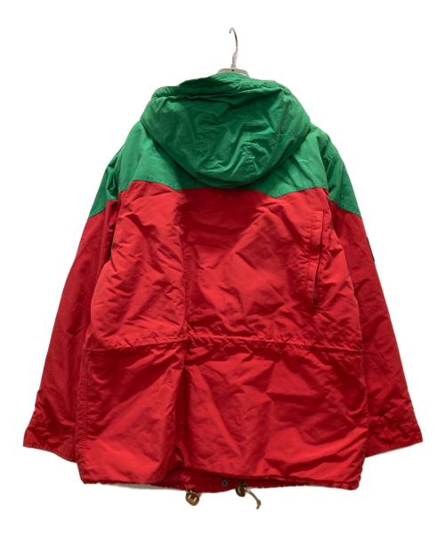POLO RALPH LAUREN（ポロ・ラルフローレン）POLO RALPH LAUREN (ポロ・ラルフローレン) マウンテンパーカー グリーン×レッド サイズ:XXLの古着・服飾アイテム