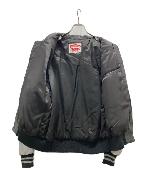 MONTANA TOONS（モンタナトゥーンズ）MONTANA TOONS (モンタナトゥーンズ) RAIDERS フリントストーン レザースタジャン ブラック サイズ:Lの古着・服飾アイテム