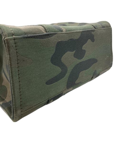 MARC JACOBS（マークジェイコブズ）MARC JACOBS (マークジェイコブズ) ザ カモ ジャカード トート バッグ ミディアム グリーンの古着・服飾アイテム