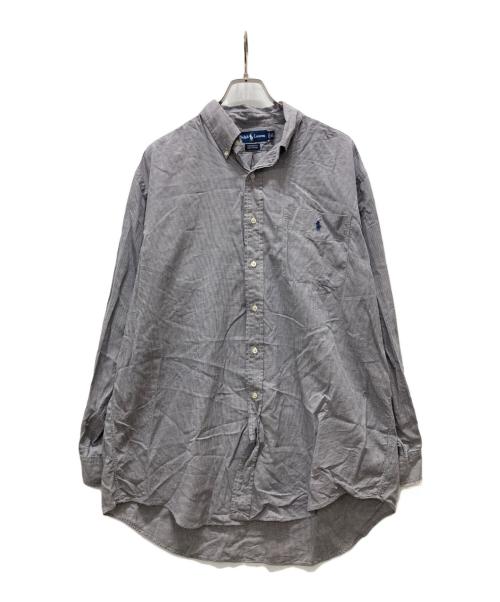 RALPH LAUREN（ラルフローレン）RALPH LAUREN (ラルフローレン) YARMOUTH ボタンダウンシャツ パープル サイズ:16の古着・服飾アイテム