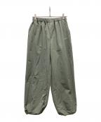 Gymphlexジムフレックス）の古着「ポリエステルダブルクロスイージーパンツ」｜オリーブ