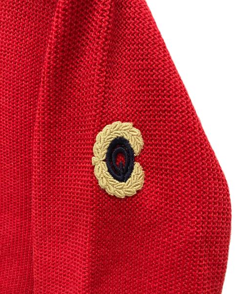 DESCENTE（デサント）DESCENTE (デサント) Carlo Gruber (カルロ グルーバー) 袖ワッペンニット レッド サイズ:44の古着・服飾アイテム