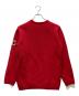 DESCENTE (デサント) Carlo Gruber (カルロ グルーバー) 袖ワッペンニット レッド サイズ:44：3000円