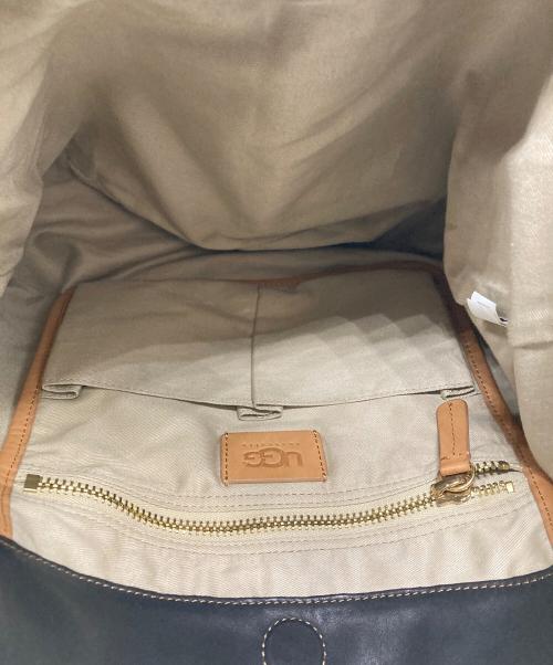 UGG（アグ）UGG (アグ) レザーワンショルダーバッグ ブラックの古着・服飾アイテム