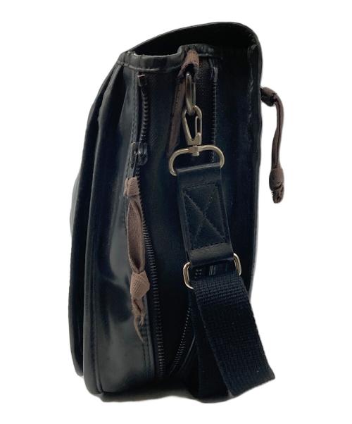 LUGGAGE LABEL（ラゲッジ レーベル）LUGGAGE LABEL (ラゲッジ レーベル) メッセンジャーバッグ ブラックの古着・服飾アイテム