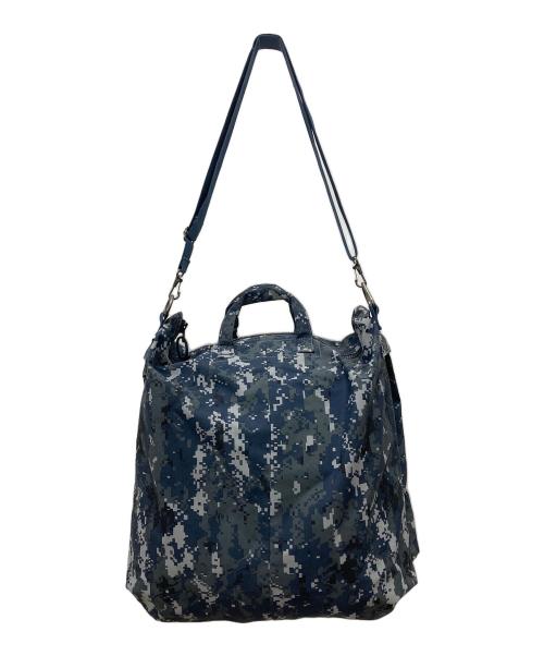 HOUSTON（ヒューストン）HOUSTON (ヒューストン) デジカモ ヘルメットバッグ ネイビーの古着・服飾アイテム