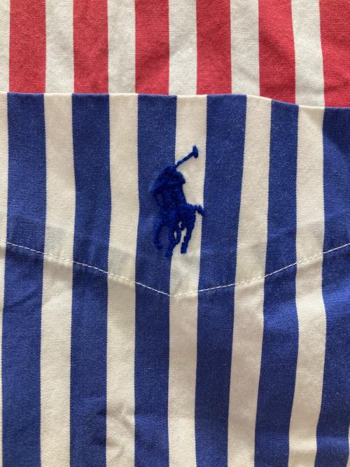 RALPH LAUREN（ラルフローレン）RALPH LAUREN (ラルフローレン) クレイジーパターン ストライプシャツ マルチカラー サイズ:XLの古着・服飾アイテム