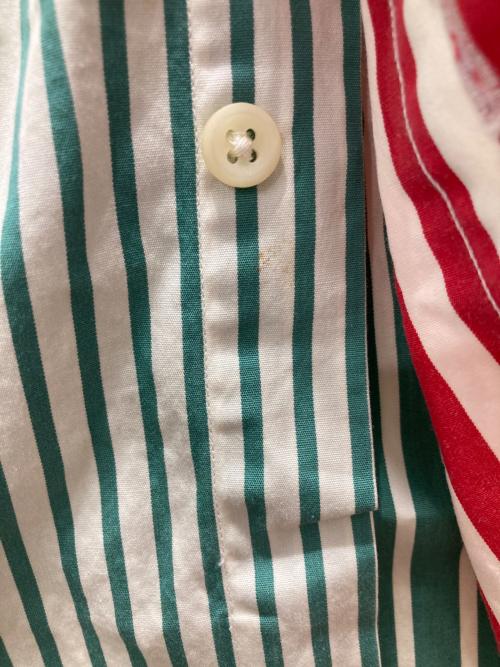 RALPH LAUREN（ラルフローレン）RALPH LAUREN (ラルフローレン) クレイジーパターン ストライプシャツ マルチカラー サイズ:XLの古着・服飾アイテム