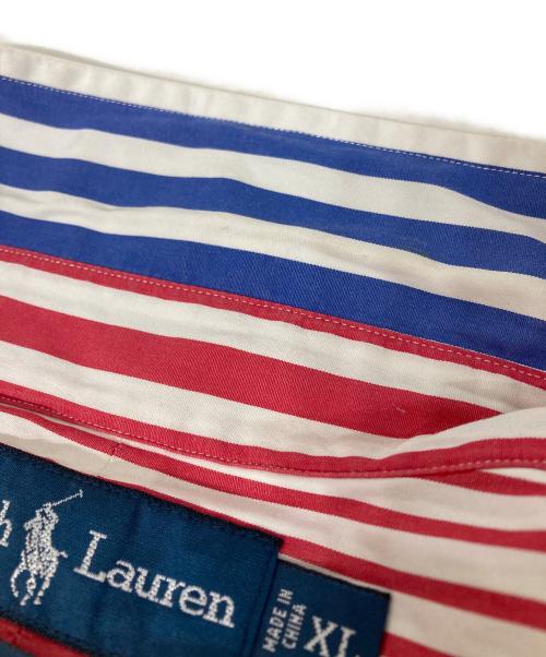 RALPH LAUREN（ラルフローレン）RALPH LAUREN (ラルフローレン) クレイジーパターン ストライプシャツ マルチカラー サイズ:XLの古着・服飾アイテム