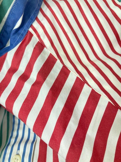 RALPH LAUREN（ラルフローレン）RALPH LAUREN (ラルフローレン) クレイジーパターン ストライプシャツ マルチカラー サイズ:XLの古着・服飾アイテム