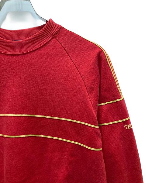 adidas（アディダス）adidas (アディダス) デサント期クルーネックスウェット レッド サイズ:胸囲90 身長165の古着・服飾アイテム