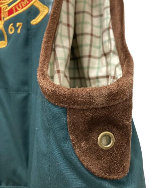 POLO RALPH LAUREN（ポロ・ラルフローレン）POLO RALPH LAUREN (ポロ・ラルフローレン) ワッペン中綿ベスト グリーン サイズ:Mの古着・服飾アイテム