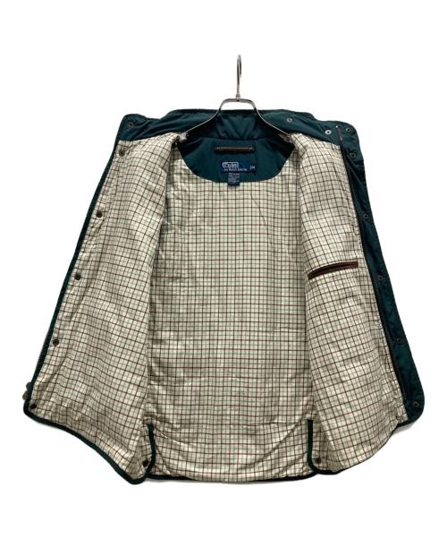 POLO RALPH LAUREN（ポロ・ラルフローレン）POLO RALPH LAUREN (ポロ・ラルフローレン) ワッペン中綿ベスト グリーン サイズ:Mの古着・服飾アイテム