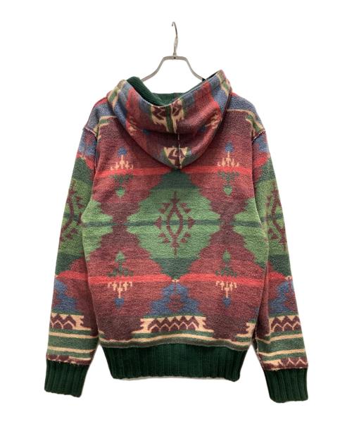 POLO RALPH LAUREN（ポロ・ラルフローレン）POLO RALPH LAUREN (ポロ・ラルフローレン) ネイティブ柄パーカー レッド サイズ:Sの古着・服飾アイテム