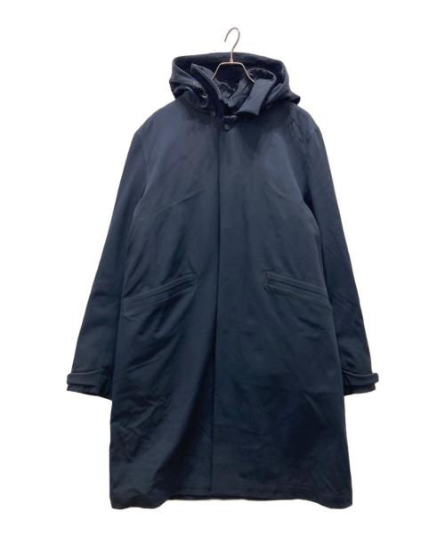 DUNO（デュノ）DUNO (デュノ) 中綿ライナー付フーデッドコート ネイビー サイズ:52の古着・服飾アイテム