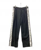 ADRERアドラー）の古着「Full snap side line deformation pants」｜ブラック