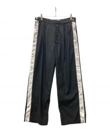 ADRER（アドラー）の古着「Full snap side line deformation pants」｜ブラック