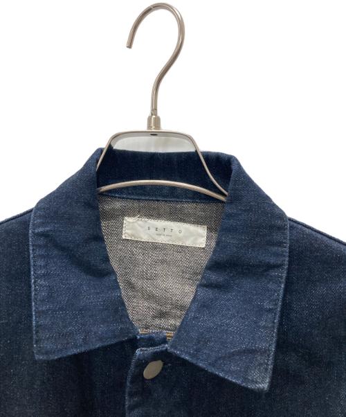 SETTO（セット）SETTO (セット) デニムジャケット ブルー サイズ:Mの古着・服飾アイテム