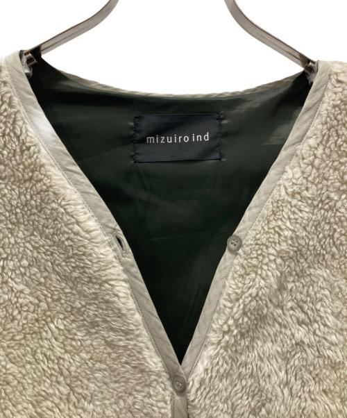 mizuiro-ind（ミズイロインド）mizuiro-ind (ミズイロインド) ボアコート ベージュ サイズ:FREEの古着・服飾アイテム