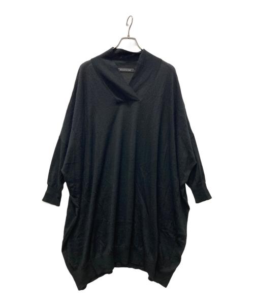 mizuiro-ind（ミズイロインド）mizuiro-ind (ミズイロインド) ニットワンピース ブラック サイズ:FREEの古着・服飾アイテム