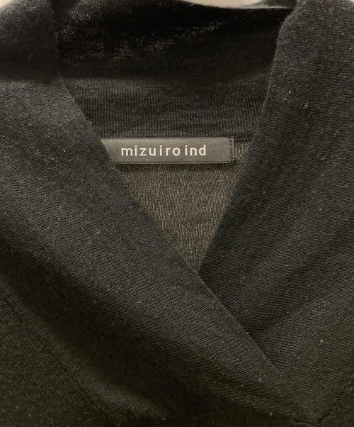 mizuiro-ind（ミズイロインド）mizuiro-ind (ミズイロインド) ニットワンピース ブラック サイズ:FREEの古着・服飾アイテム