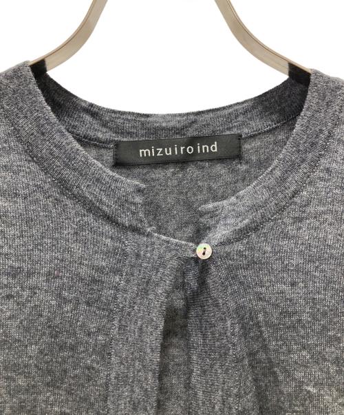 mizuiro-ind（ミズイロインド）mizuiro-ind (ミズイロインド) ニットワンピース グレー サイズ:記載無しの古着・服飾アイテム