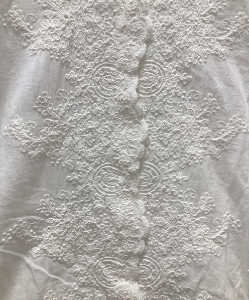 mizuiro-ind（ミズイロインド）mizuiro-ind (ミズイロインド) レースシャツ ホワイト サイズ:Freeの古着・服飾アイテム