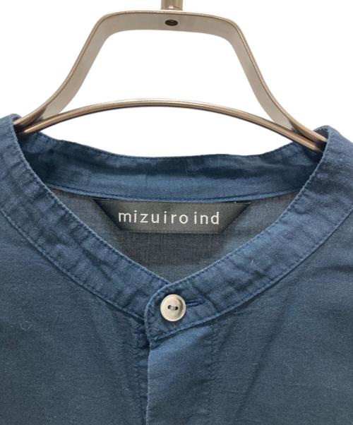 mizuiro-ind（ミズイロインド）mizuiro-ind (ミズイロインド) シャツワンピース ネイビー サイズ:Freeの古着・服飾アイテム