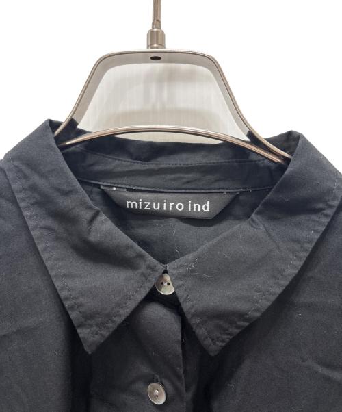 mizuiro-ind（ミズイロインド）mizuiro-ind (ミズイロインド) シャツワンピース ブラック サイズ:FREEの古着・服飾アイテム