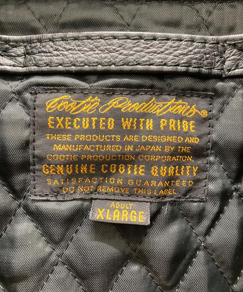 COOTIE（クーティー）COOTIE (クーティー) Ｇ-1フライトレザージャケット ブラック サイズ:XLの古着・服飾アイテム