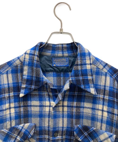 PENDLETON（ペンドルトン）PENDLETON (ペンドルトン) 70s~80sボードシャツ ブルー サイズ:Lの古着・服飾アイテム
